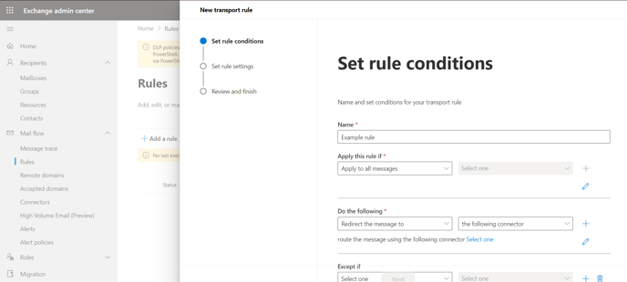 Set Rule Conditions